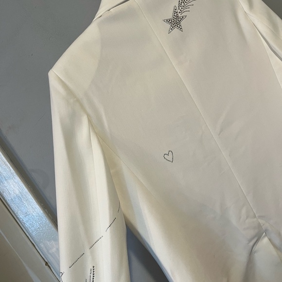 NWT Zadig & Voltaire White Blazer Viva Shooting Size 38 - Picture 8 of 9